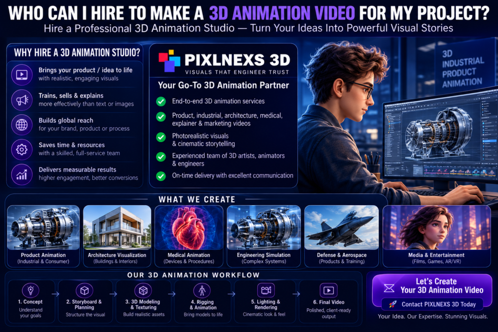 who to hire for 3d animation studio
