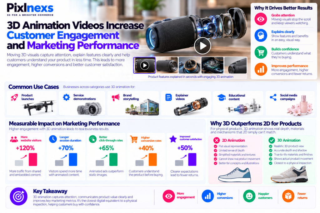 Benefit 2: 3D Animation Videos Increase Customer Engagement and Marketing Performance