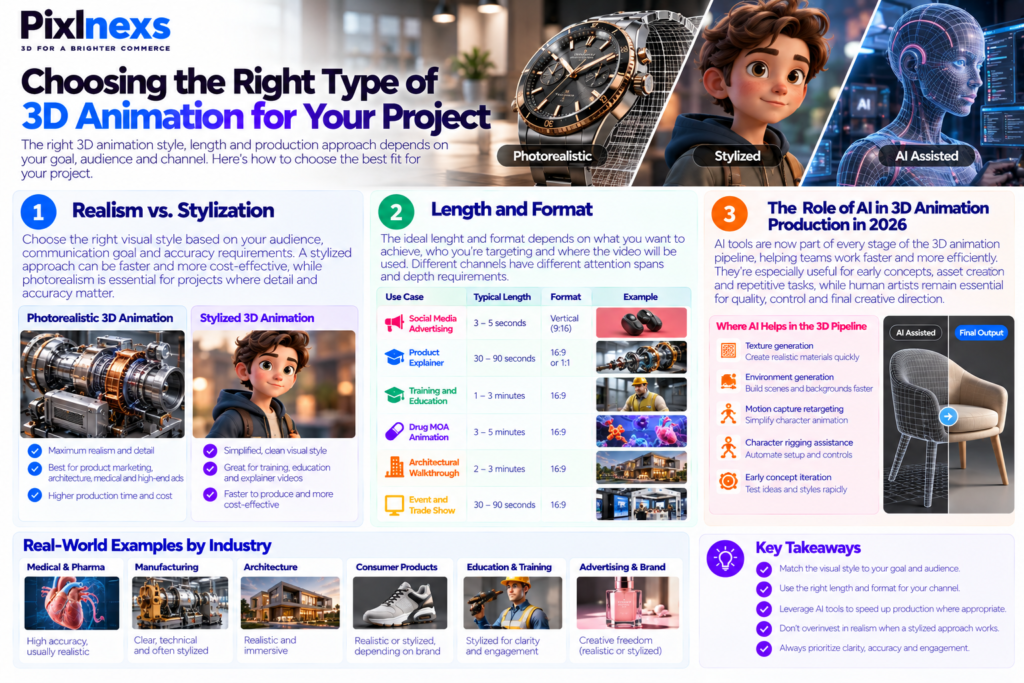 Choosing the Right Type of 3D Animation for Your Project