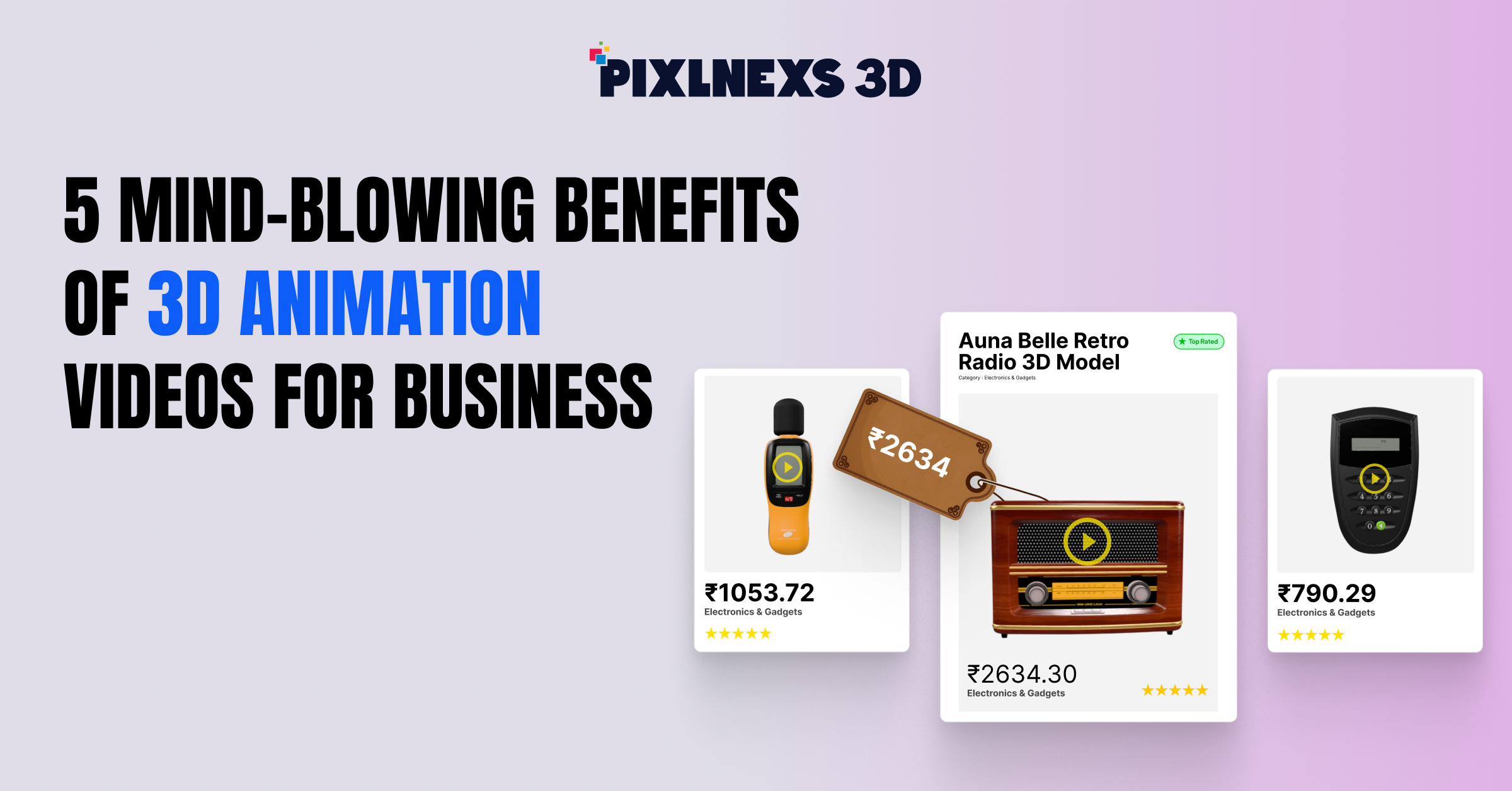 5 Mind-blowing benefits of 3D Animation videos for business