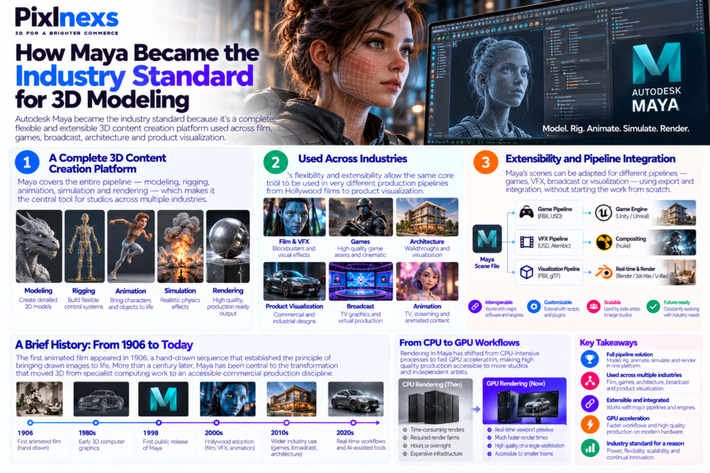 How Maya Became the Industry Standard for 3D Modeling