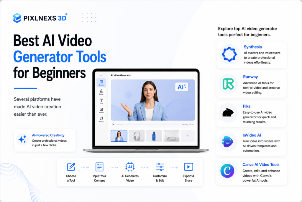 Best AI Video Generator Tools for Beginners