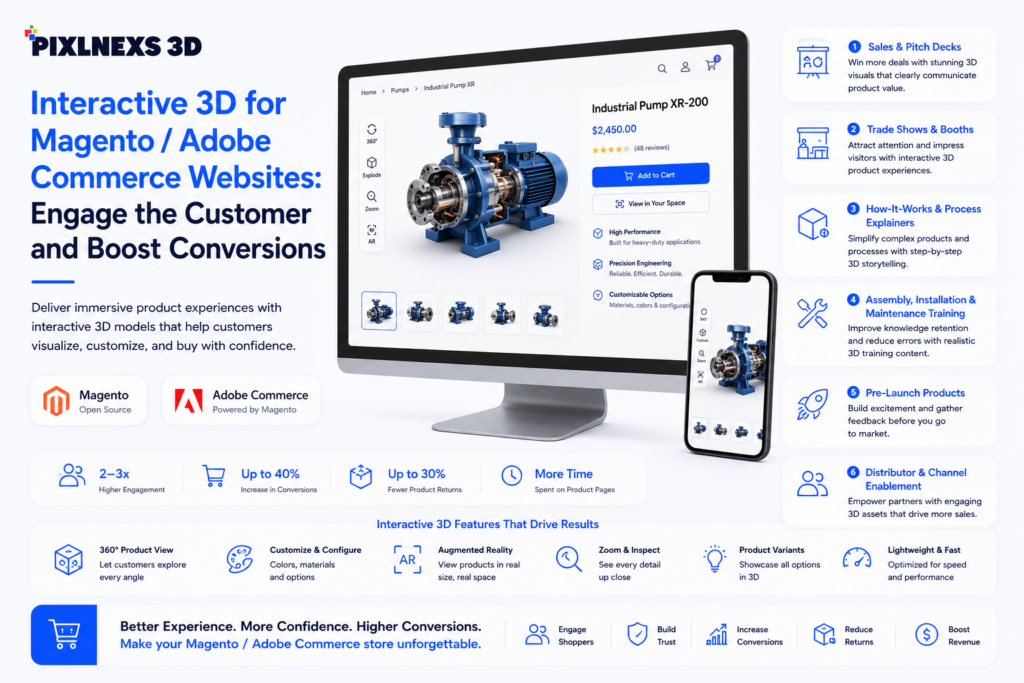 Interactive 3D for Magento