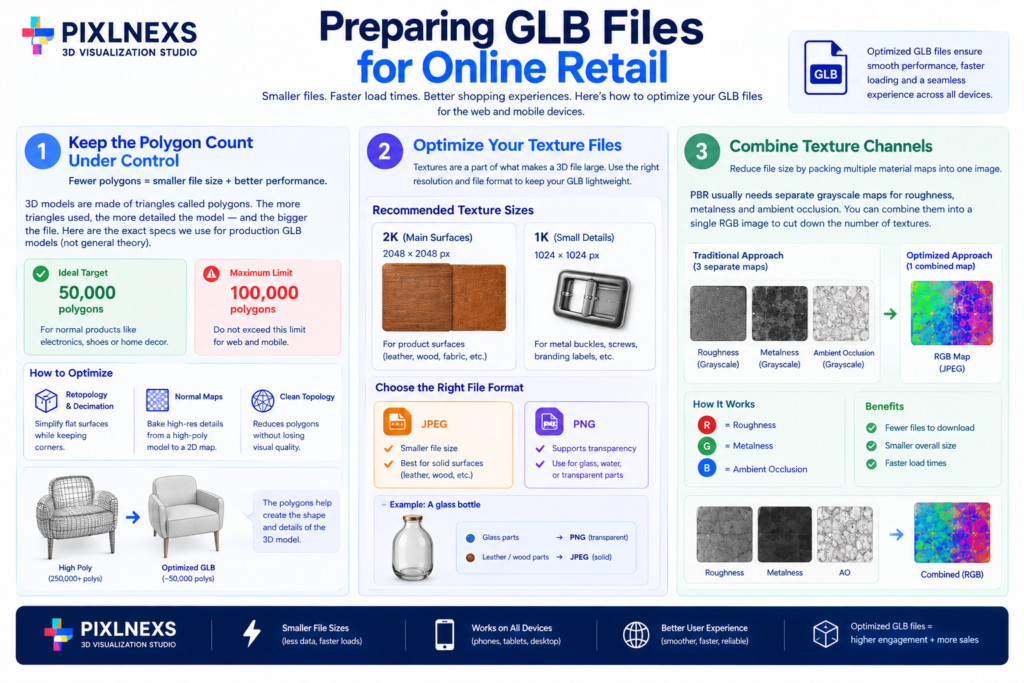 Preparing GLB Files for Online Retail