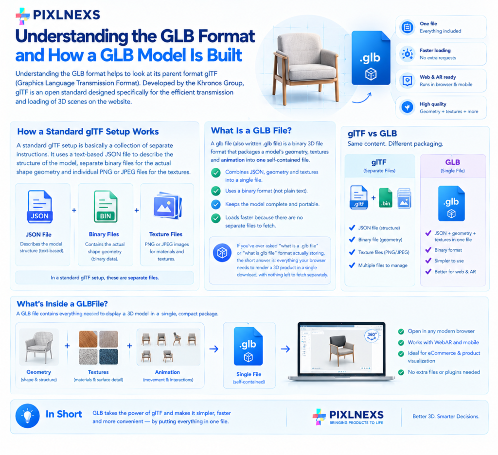 Understanding the GLB Format and How a GLB Model Is Built