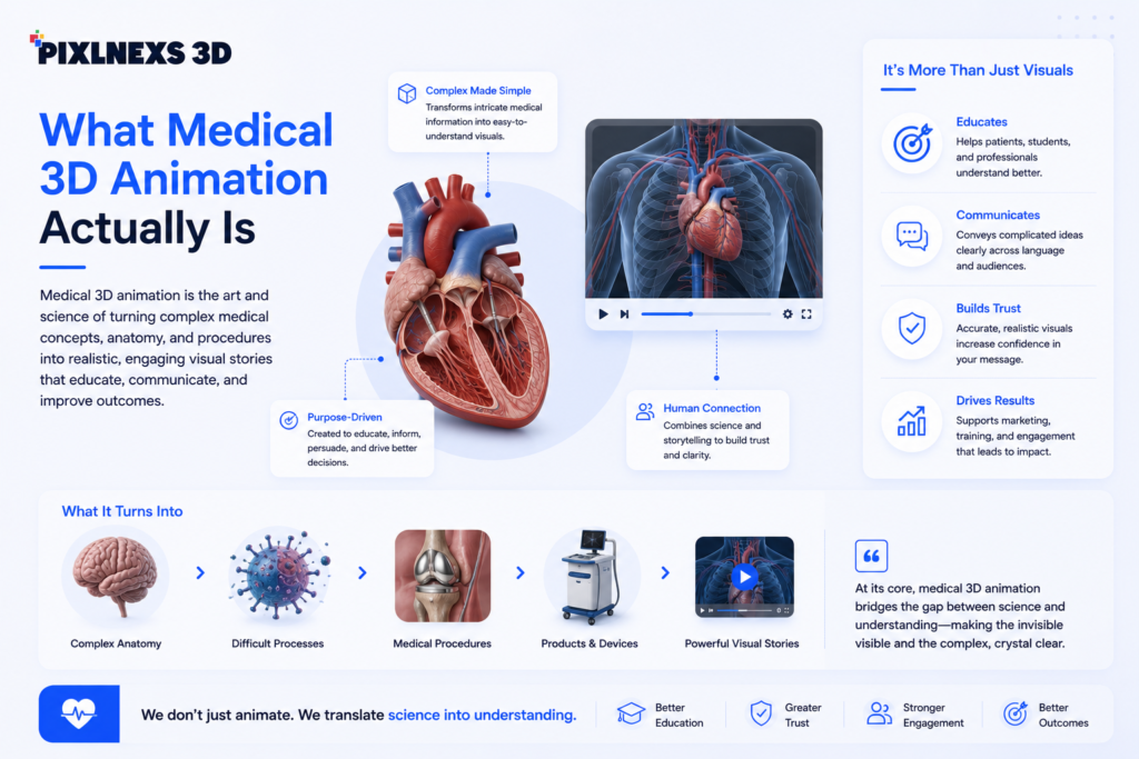 What medical 3D animation actually is