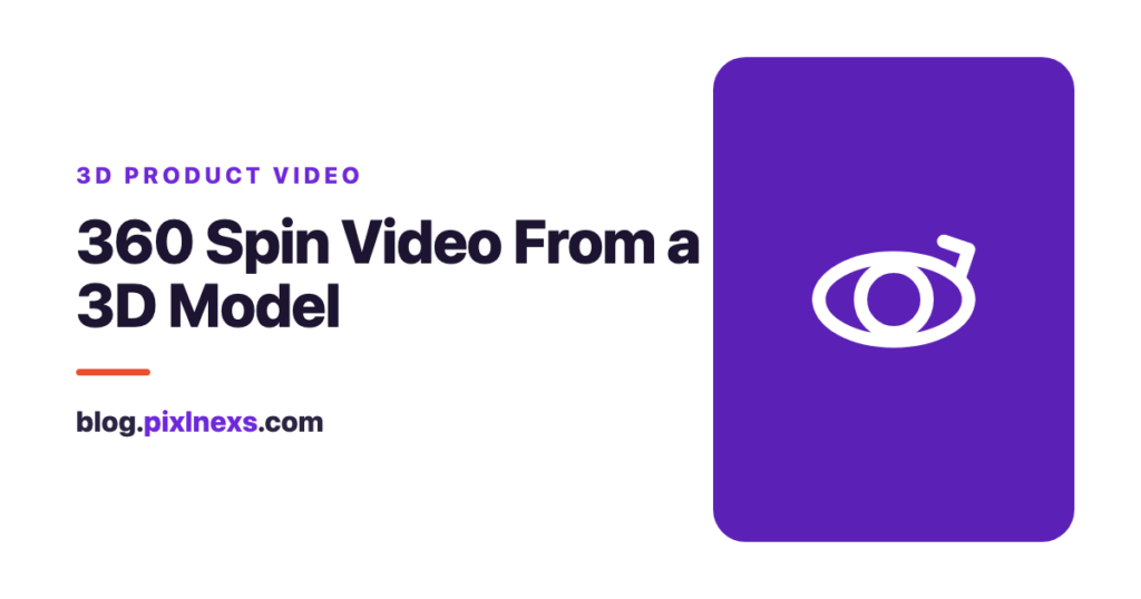 360 product video from a 3d model