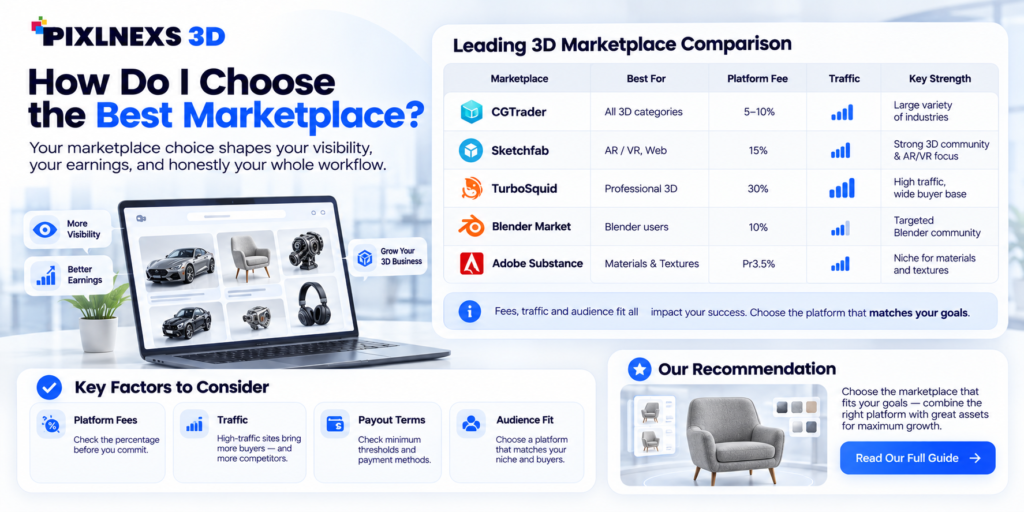 how to sell 3d models online
