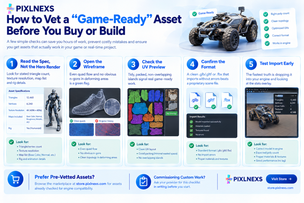How to vet a "game-ready" asset before you buy or build