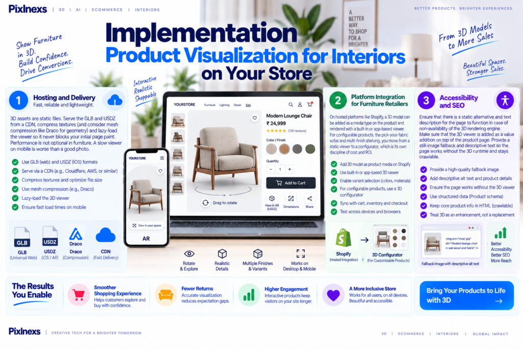 Implementation: Product Visualization for Interiors on Your Store