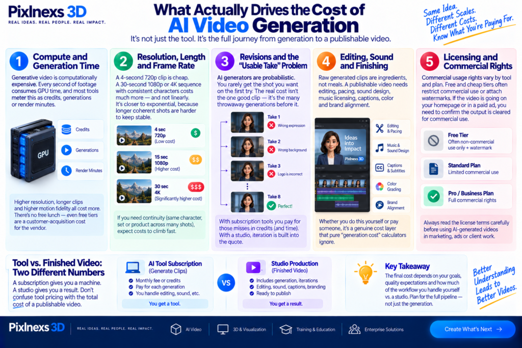 What actually drives the cost of AI video generation