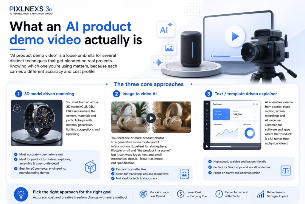 AI product demo video