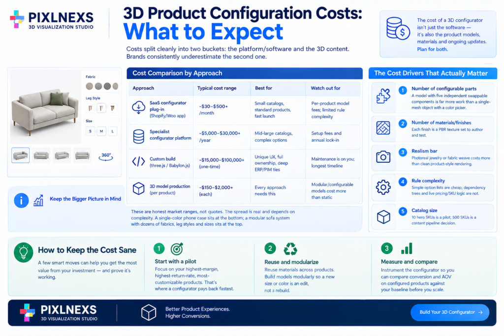 3D Product Configuration Costs: What to Expect