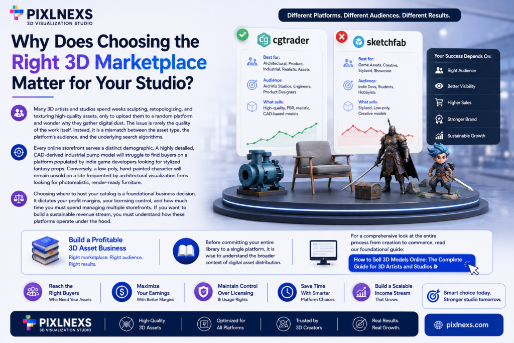 Why Does Choosing the Right 3D Marketplace Matter for Your Studio
Best site to Sell 3D Model