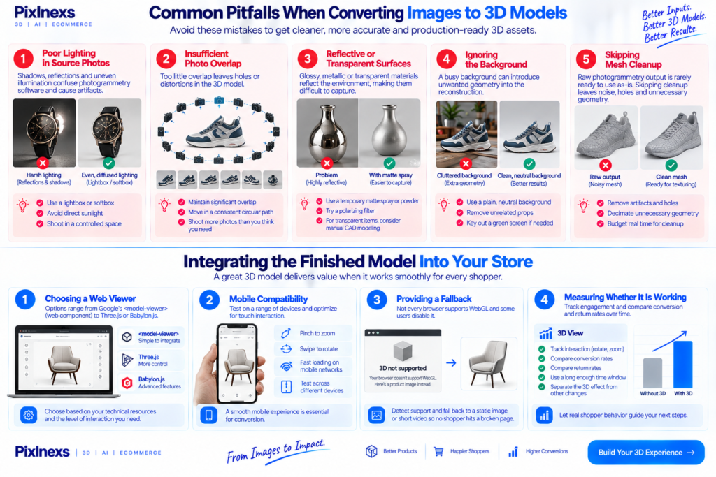 Common Pitfalls When Converting image to 3D Models
