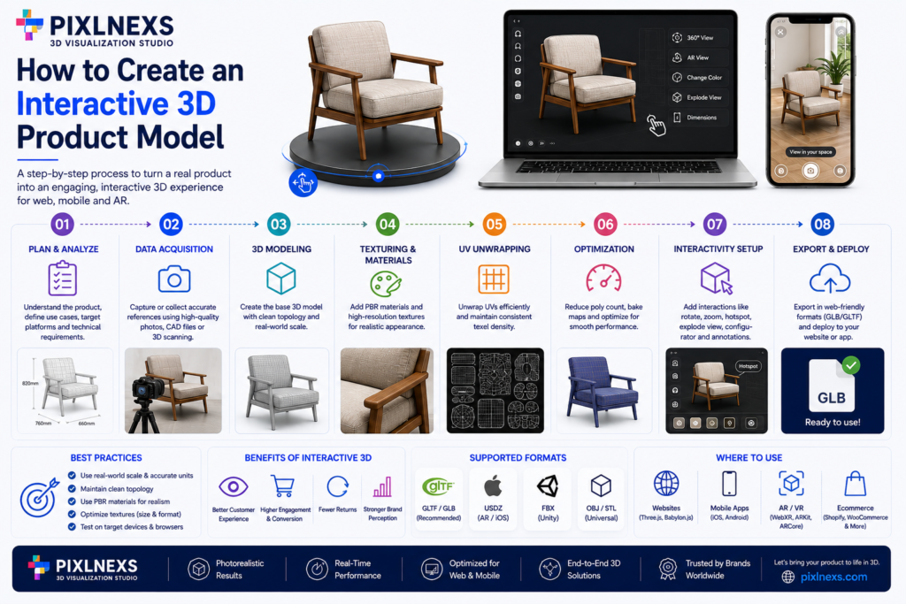 How to Create an Interactive 3D Product Model