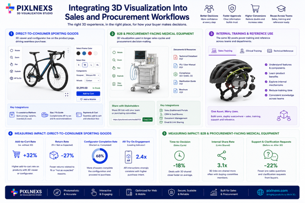 Integrating 3D Visualization Into Sales and Procurement Workflows