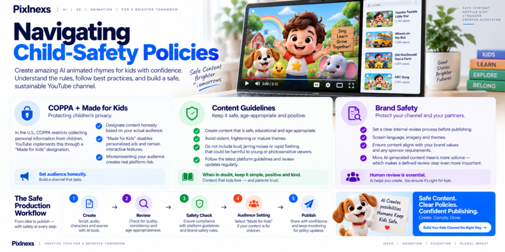 Navigating Child-Safety Policies
AI Animated Rhymes for YouTube