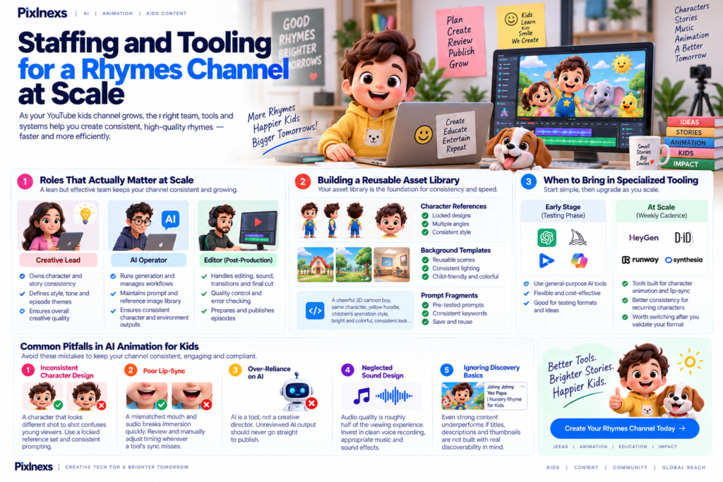 Staffing and Tooling for a Rhymes Channel at Scale