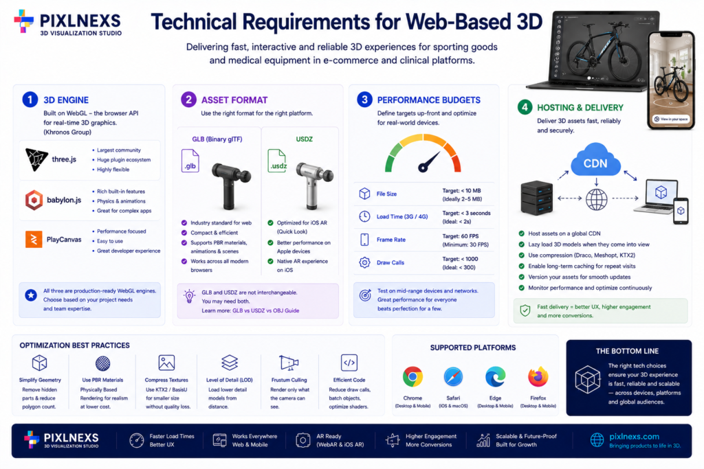 Technical Requirements for Web-Based 3D