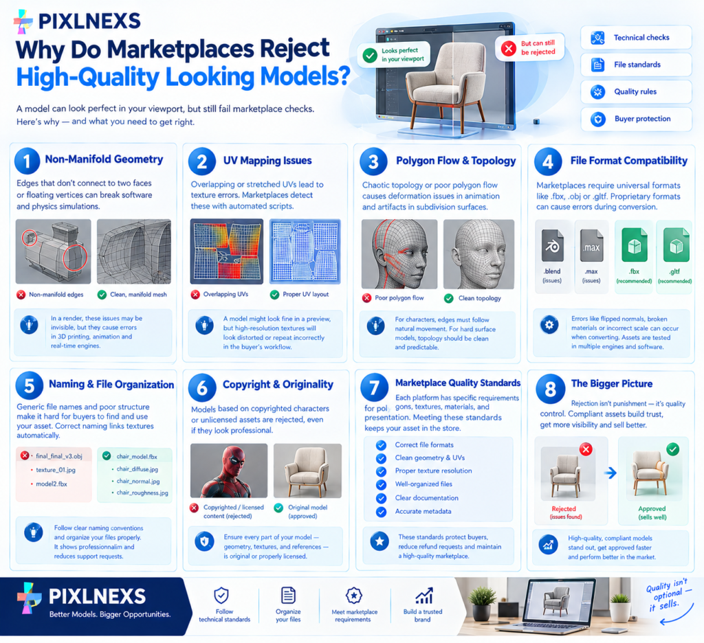 Why Do Marketplaces Reject High-Quality Looking Models