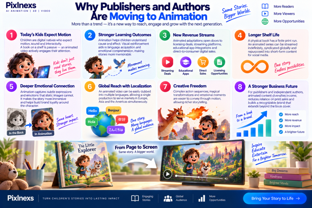 book into ai animated video series