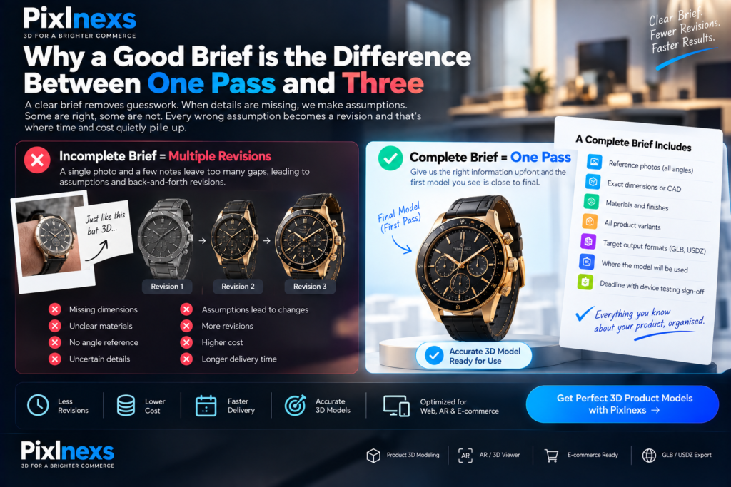 brief a 3D studio