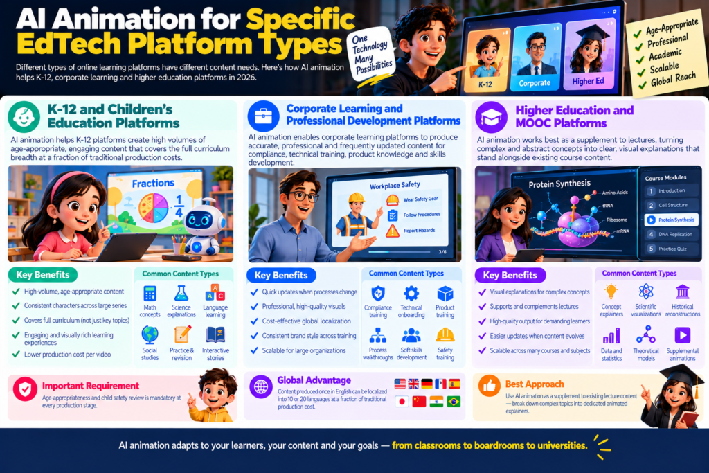 AI Animation for Specific EdTech Platform Types
