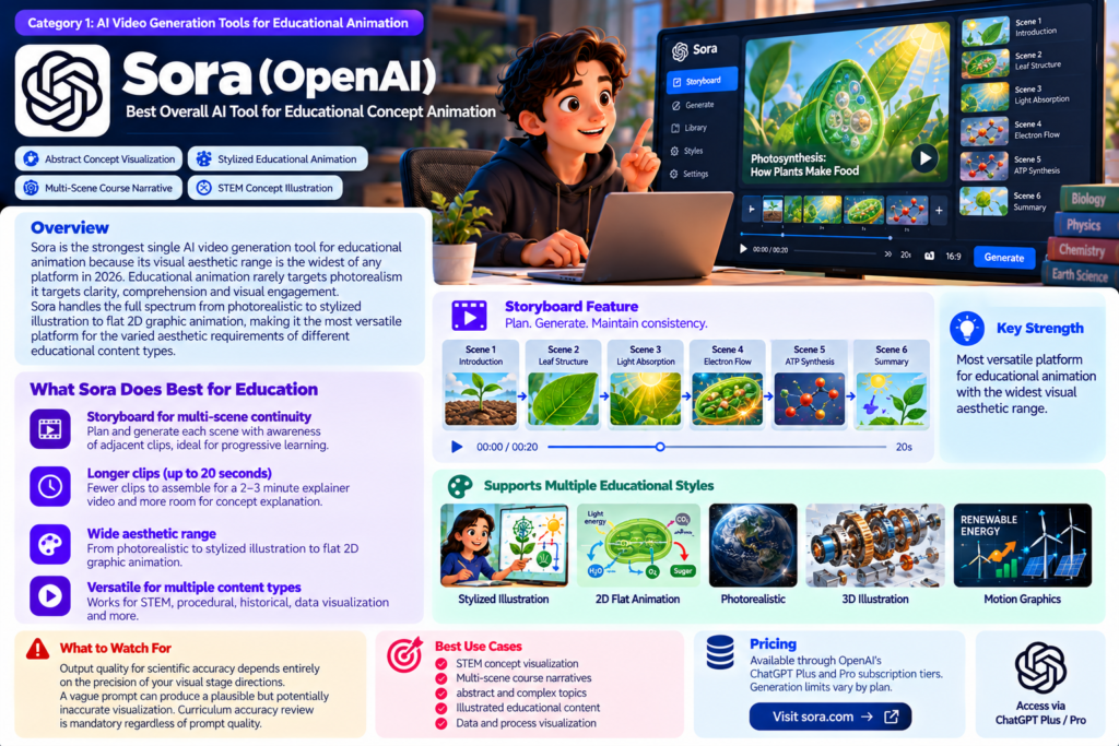 best AI tools for educational animation