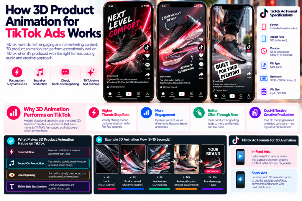 How 3D Product Animation for TikTok Ads Works