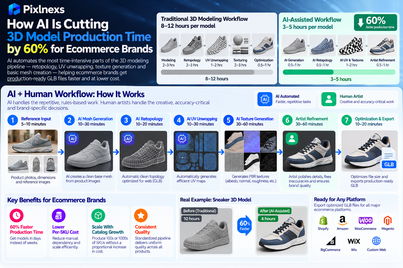 How AI Is Cutting 3D Model Production Time by 60% for Ecommerce Brands