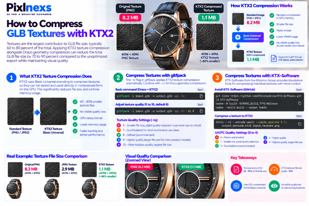How to Compress GLB Textures with KTX2