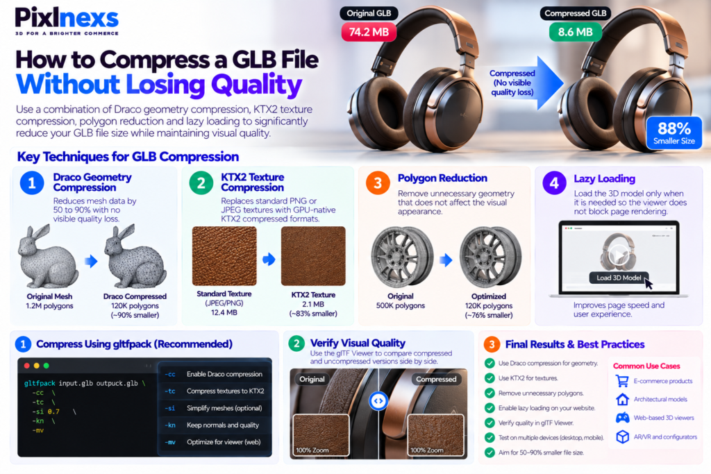 How to Compress a GLB File Without Losing Quality