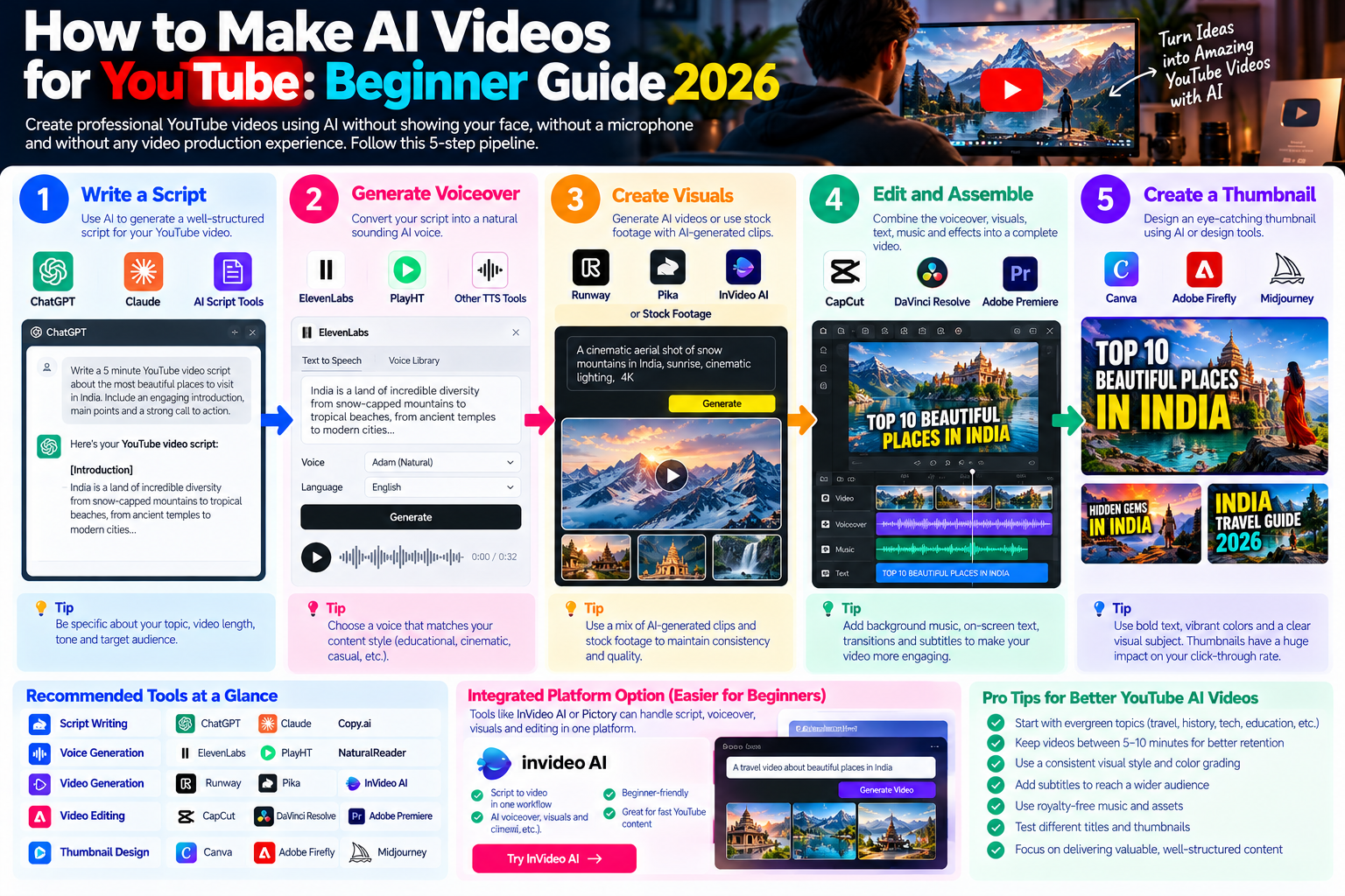 How to Make AI Videos for YouTube: Beginner Guide 2026