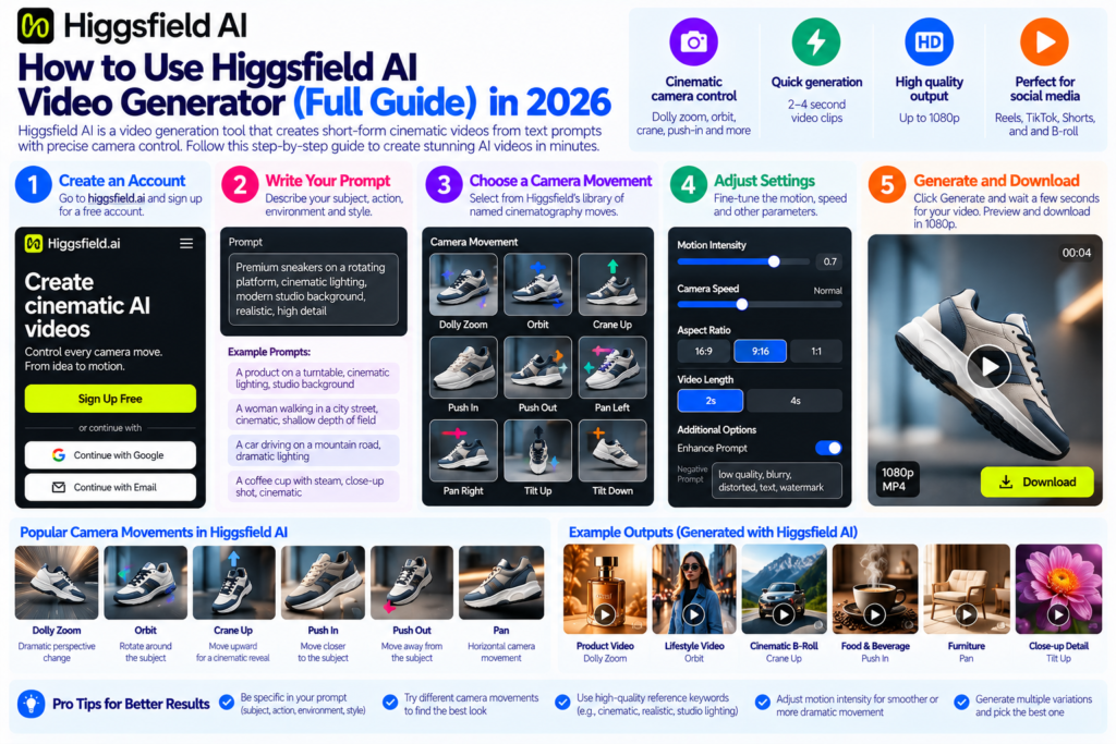 How to Use Higgsfield AI Video Generator (Full Guide)in 2026
