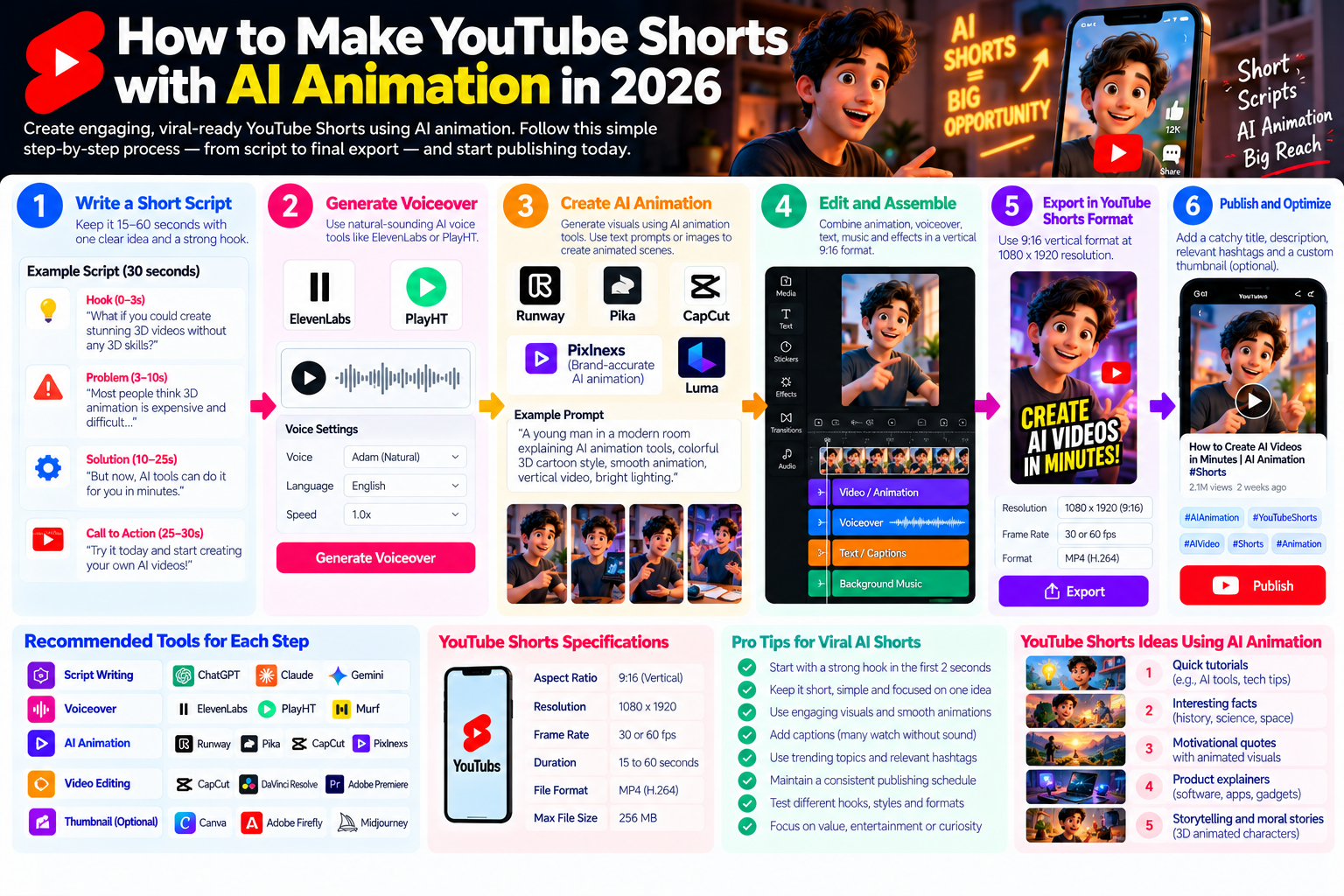 how to make youtube shorts with ai animation