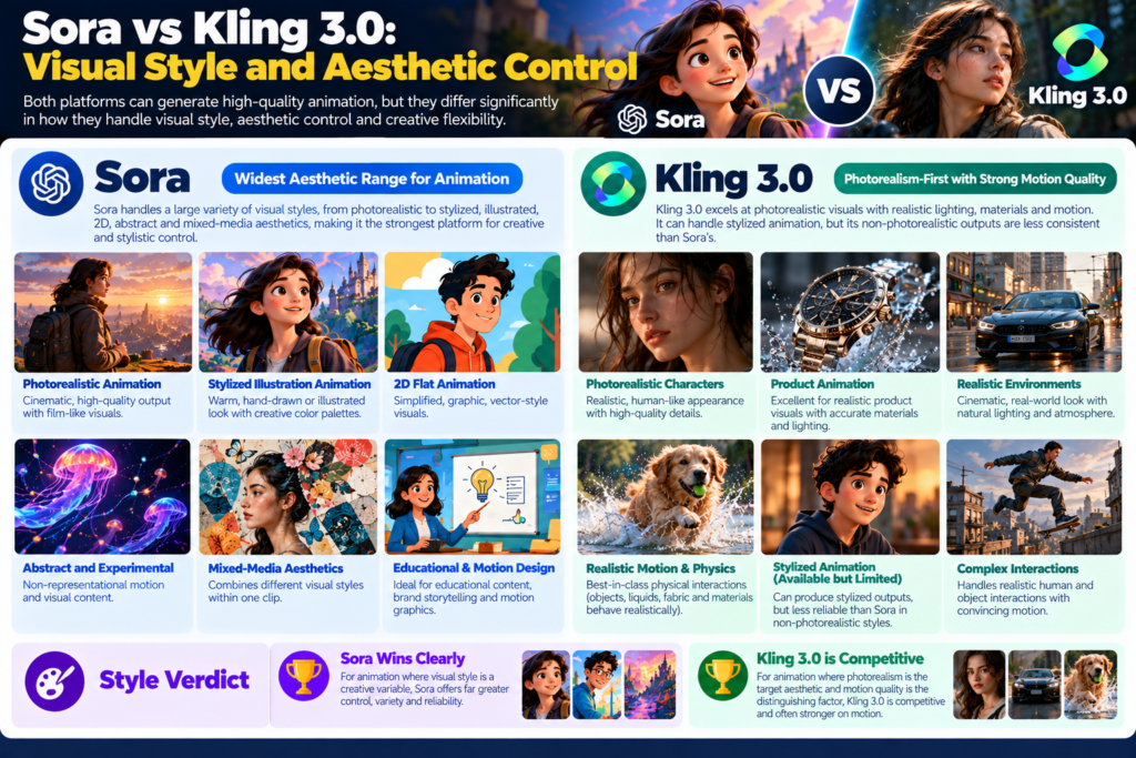 ora vs Kling 3.0: Visual Style and Aesthetic Control