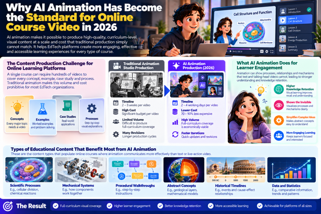 Why AI Animation Has Become the Standard for Online Course Video in 2026